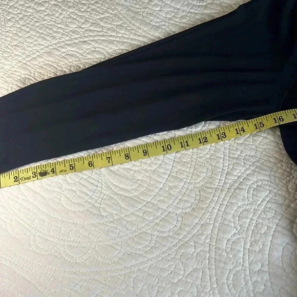 NWT JJill Stretch Knit Long Tunic Top Womens XL Petite Black Lagenlook Comfort - Picture 14 of 17